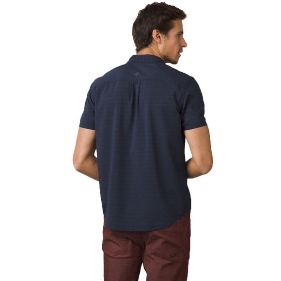 (B4) prAna Men's Nautical Cayman Short Sleeve Shirt, Size XS, NWT - Picture 5 of 9